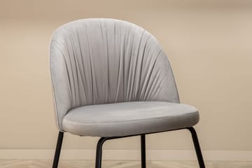 Unos Spisegruppe 200 cm inkl. 4 Foyos Stoler - Valnøttbrun/Svart/Grå - Møbler - Bord - Spisegruppe