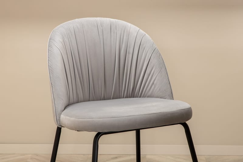 Unos Spisegruppe 200 cm inkl. 4 Foyos Stoler - Valnøttbrun/Svart/Grå - Møbler - Bord - Spisegruppe