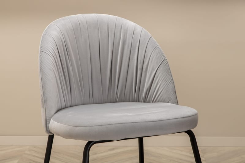 Unos Spisegruppe 200 cm inkl. 6 Foyos Stoler - Valnøttbrun/Svart/Grå - Møbler - Bord - Spisegruppe