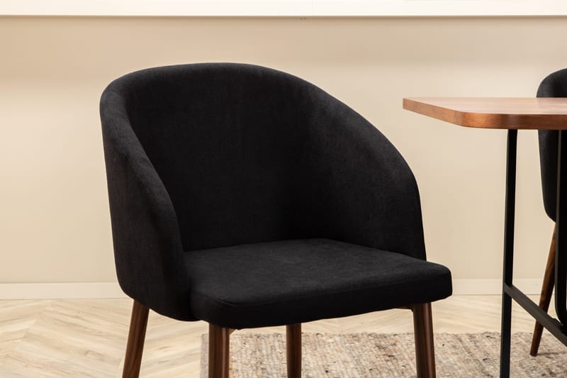 Unos Spisegruppe 200 cm inkl. 6 Kullersbro Stoler - Valnøttbrun/Svart/Brun - Møbler - Bord - Spisegruppe