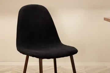 Unos Spisegruppe 200 cm inkl. 6 Pontus Stoler - Valnøttbrun/Svart - Møbler - Bord - Spisegruppe