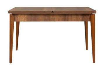 Valsot Forlengningsbar Spisegruppe 129 cm - Hvit/Mørkebrun - Møbler - Bord - Spisegruppe