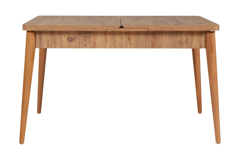 Valsot Forlengningsbar Spisegruppe 129 cm - Natur/Grå/Brun - Møbler - Bord - Spisegruppe