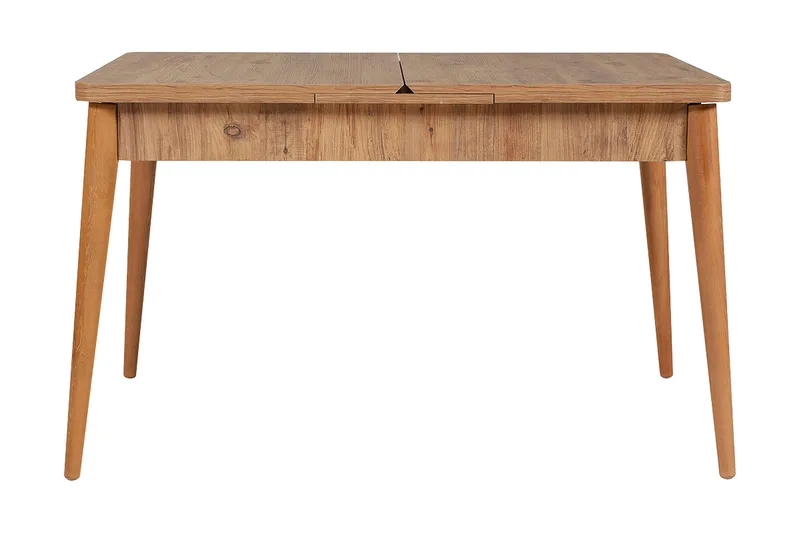 Valsot Forlengningsbar Spisegruppe 129 cm - Natur/Grå/Brun - Møbler - Bord - Spisegruppe