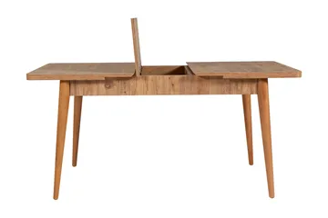 Valsot Forlengningsbar Spisegruppe 129 cm - Natur/Grå/Brun - Møbler - Bord - Spisegruppe