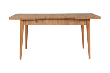 Valsot Forlengningsbar Spisegruppe 129 cm - Natur/Grå/Brun - Møbler - Bord - Spisegruppe