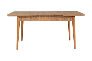 Valsot Forlengningsbar Spisegruppe 129 cm - Natur/Grå/Brun - Møbler - Bord - Spisegruppe