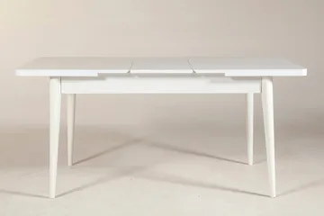 Valsot Uttrekkbar spisegruppe 129 cm - Hvit/Grå - Møbler - Bord - Spisegruppe