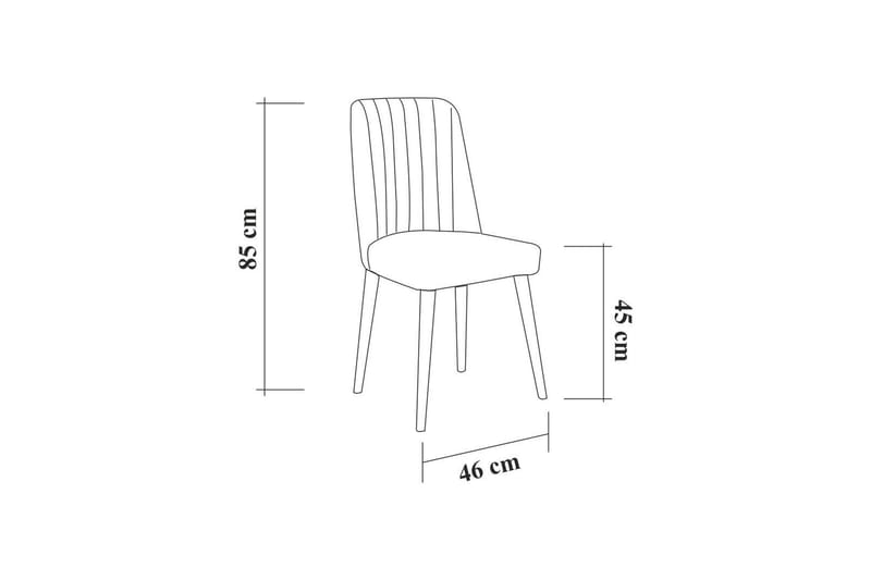 Valsot Uttrekkbar spisegruppe 129 cm - Hvit/Grå - Møbler - Bord - Spisegruppe