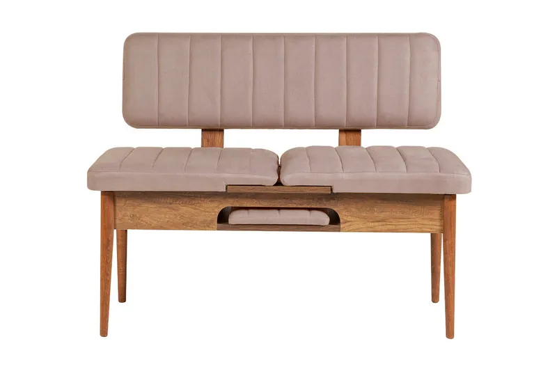 Valsot Uttrekkbar spisegruppe 129 cm - Hvit/Grå - Møbler - Bord - Spisegruppe