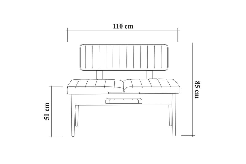 Valsot Uttrekkbar spisegruppe 129 cm - Hvit/Grå - Møbler - Bord - Spisegruppe