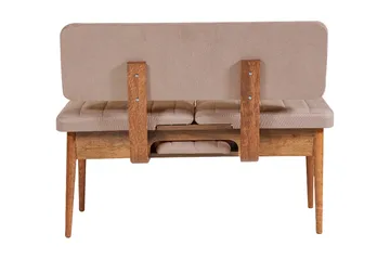 Valsot Uttrekkbar spisegruppe 129 cm - Hvit/Grå - Møbler - Bord - Spisegruppe