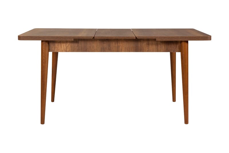 Valsot Uttrekkbar spisegruppe 129 cm - Hvit/Mørkebrun - Møbler - Bord - Spisegruppe
