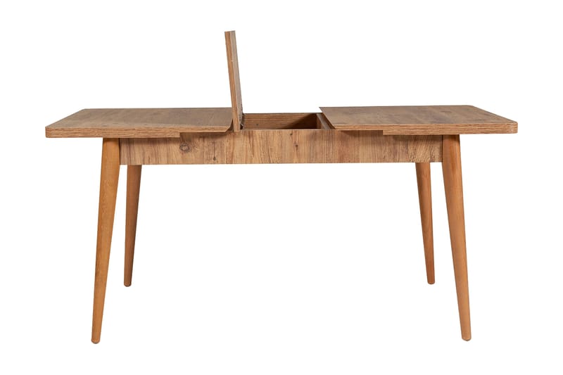 Valsot Uttrekkbar spisegruppe 129 cm - Natur/Grå/Brun - Møbler - Bord - Spisegruppe
