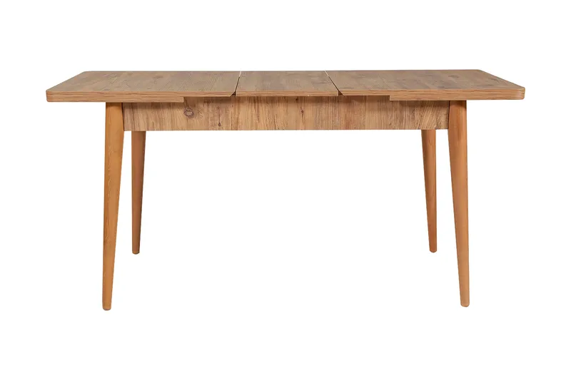 Valsot Uttrekkbar spisegruppe 129 cm - Natur/Grå/Brun - Møbler - Bord - Spisegruppe