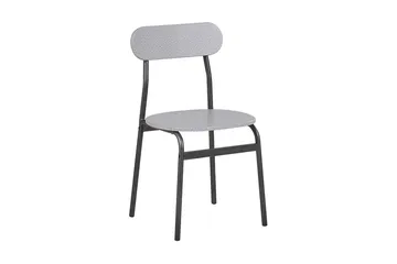 Velden Spisegruppe 110 cm Inkl. 4 Stoler - Grå / Svart - Møbler - Bord - Spisegruppe