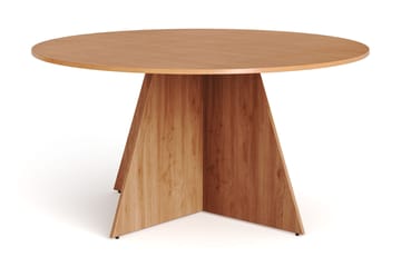 Vera Spisegruppe 150 cm rund i Eik med 6 Eira Spisestoler - Eik - Møbler - Bord - Spisegruppe