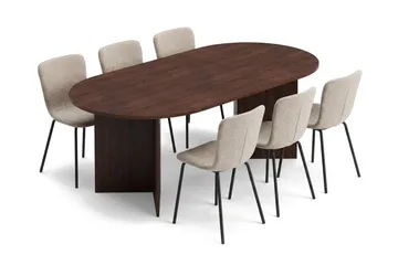 180 cm - Mørk brun