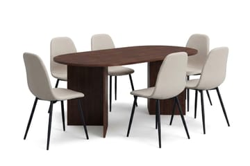 Beige/Metallben Svart - Svart