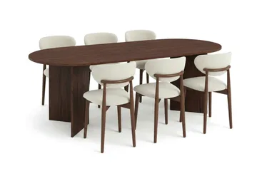 220 cm - Mørk brun