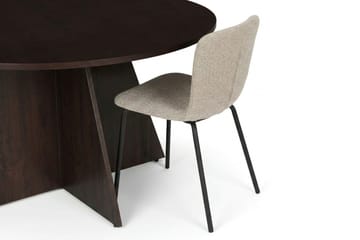 Vera spisegruppe rund 130 cm røkt eik med 6 Katy spisestoler - Røkt eik - Møbler - Bord - Spisegruppe