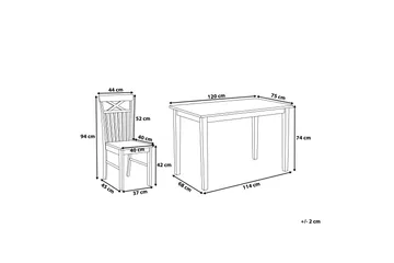 Weybourne Hagegruppe med 4 Stoler - Svart - Møbler - Bord - Spisegruppe