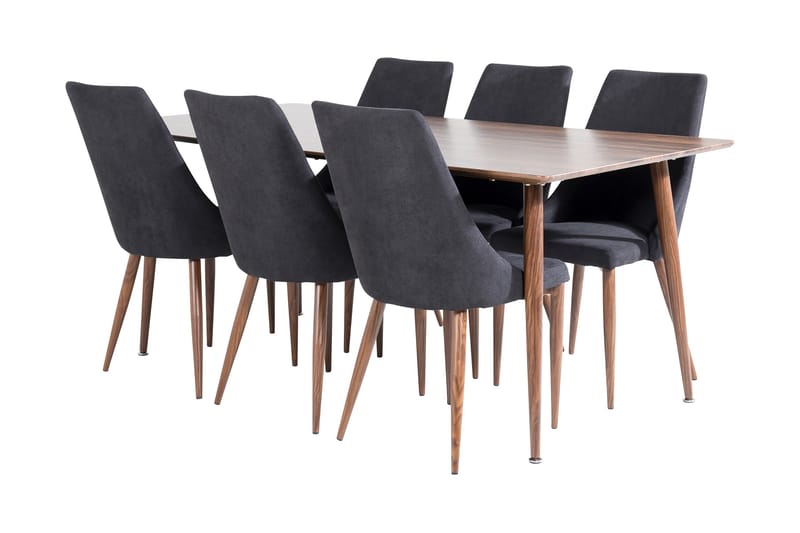 Ypas Spisebord 180 cm med 6 Campomar Spisestoler