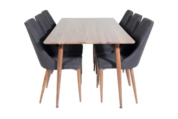 Ypas Spisebord 180 cm med 6 Campomar Spisestoler - Møbler - Bord - Spisegruppe