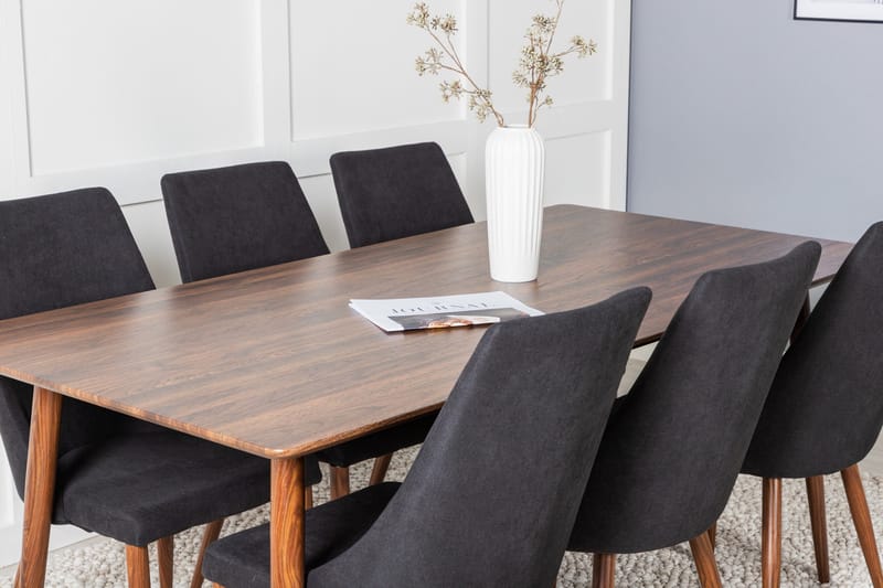 Ypas Spisebord 180 cm med 6 Campomar Spisestoler - Møbler - Bord - Spisegruppe