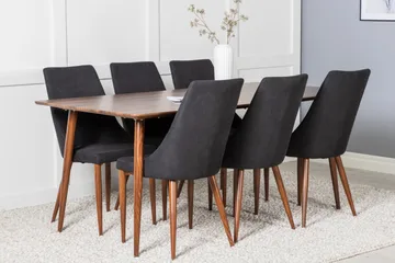 Ypas Spisebord 180 cm med 6 Campomar Spisestoler - Møbler - Bord - Spisegruppe
