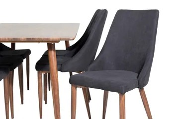Ypas Spisebord 180 cm med 6 Campomar Spisestoler - Møbler - Bord - Spisegruppe