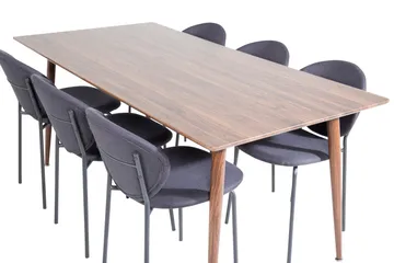 Ypas Spisebord 180 cm med 6 Moncoll Spisestoler - Møbler - Bord - Spisegruppe