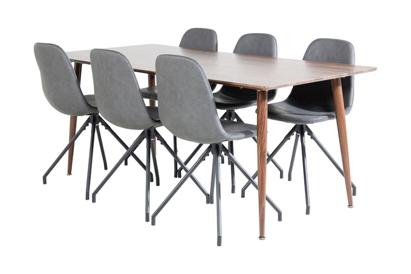 Ypas Spisebord 180 cm Med 6 Ypas Spisestoler