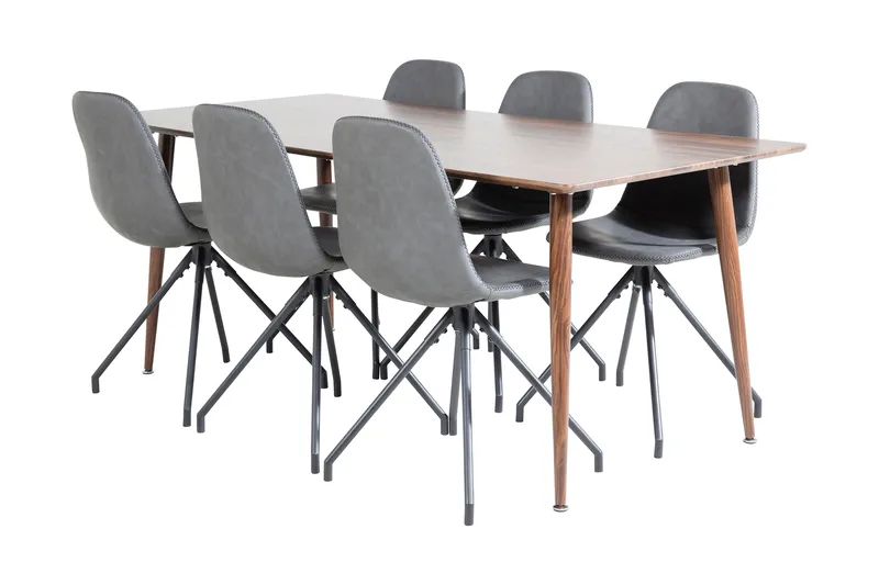 Ypas Spisebord 180 cm Med 6 Ypas Spisestoler