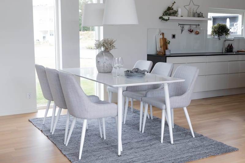 Ypas Spisegruppe 180 cm + 6 Ridones Spisestoler - Møbler - Bord - Spisegruppe