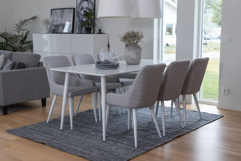 Ypas Spisegruppe 180 cm + 6 Ridones Spisestoler