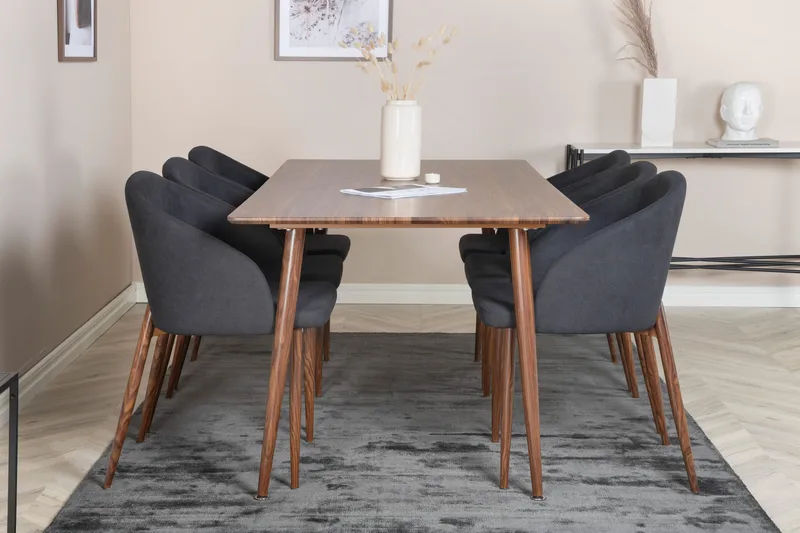 Ypas Spisegruppe 180 cm + 6 stk Kullersbro Spisestoler - Møbler - Bord - Spisegruppe