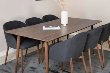 Ypas Spisegruppe 180 cm + 6 stk Kullersbro Spisestoler - Møbler - Bord - Spisegruppe