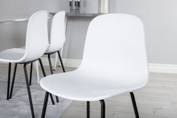 Ypas Spisegruppe 180 cm inkl. 6 Kullersbro Stoler - Hvit/Svart - Møbler - Bord - Spisegruppe