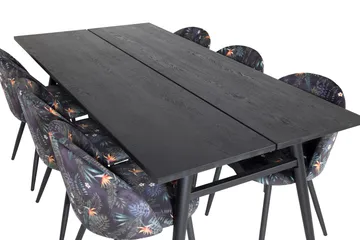 Zenazmi Spisegruppe 195 cm + 6 Sedavi Spisestoler - Møbler - Bord - Spisegruppe