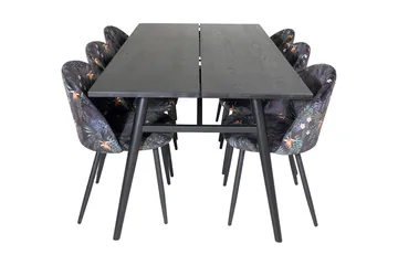 Zenazmi Spisegruppe 195 cm + 6 Sedavi Spisestoler - Møbler - Bord - Spisegruppe