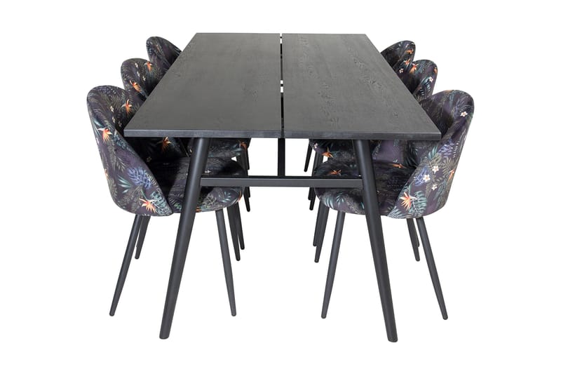 Zenazmi Spisegruppe 195 cm + 6 Sedavi Spisestoler - Møbler - Bord - Spisegruppe