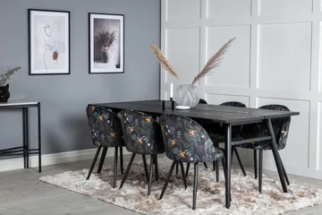 Zenazmi Spisegruppe 195 cm + 6 Sedavi Spisestoler - Møbler - Bord - Spisegruppe