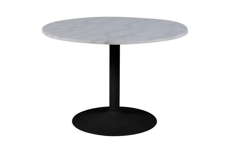 Stabby Rund Spisegruppe 110 cm + 4 stk. Spisestoler - Svart/Hvit/Beige - Møbler - Bord - Spisegruppe