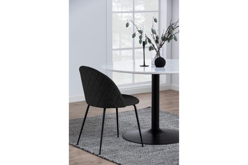 Stabby Spisebord 110x110 cm Rundt - Hvit - Møbler - Bord - Spisebord & kjøkkenbord