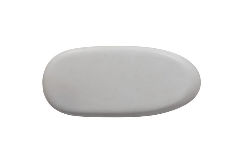 Sten Ovalt Salongbord i Stein med Organisk Steinform - Hvit - Møbler - Bord - Sofabord & salongbord