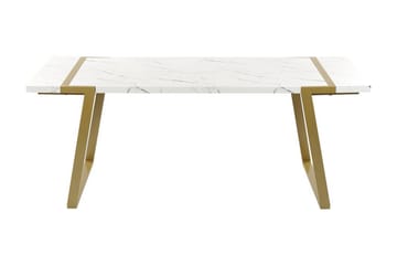 Stensby Spisebord 90x200 cm - Hvitt Gull - Møbler - Bord - Spisebord & kjøkkenbord