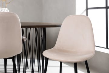 Stone Matgruppe 220 cm Oval med 6 Polar stoler - Beige - Møbler - Bord - Spisegruppe