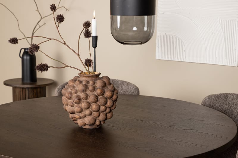 Stone Spisegruppe 120 cm Rund med 4 Modesto-stoler - Beige - Møbler - Bord - Spisegruppe