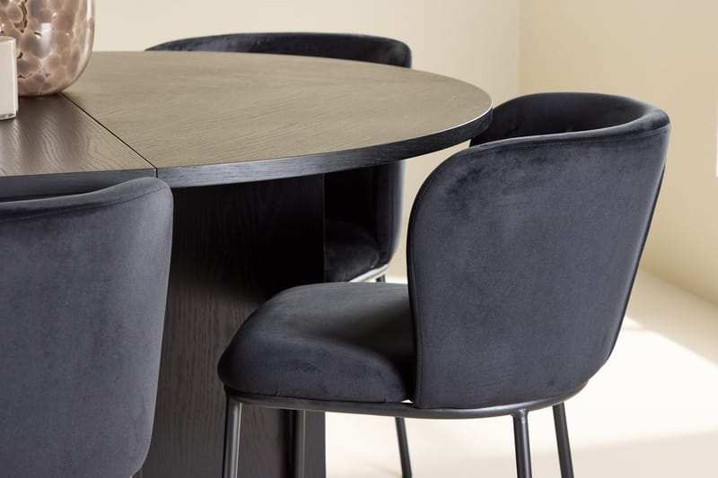 Strada rektangulært spisebord 120 cm med 6 Edina spisestoler - Møbler - Bord - Spisegruppe